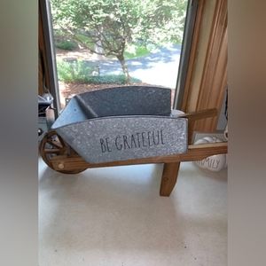 Rae Dunn Be Grateful Wheelbarrow(decorative)